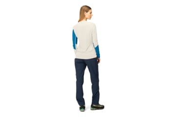 Image of Norrona Falketind Equaliser Merino Round Neck - Womens, Hawaiian Surf/Snowdrop, Large, 1822-22 6633 L