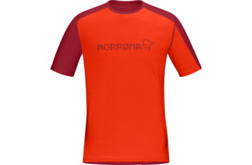 Image of Norrona Falketind Equaliser Merino T-Shirt - Mens, Arednalin/Rhubarb, Medium, 1821-22-5646-M