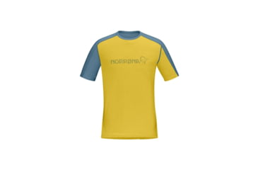 Image of Norrona Falketind Equaliser Merino T-Shirt - Mens, Calendula, Medium, 1821-22-5566-M