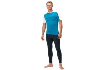 Image of Norrona Falketind Equaliser Merino T-Shirt - Mens, Hawaiian surf/Indigo Night, 2XL, 7042698472397
