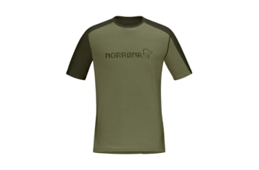 Image of Norrona Falketind Equaliser Merino T-Shirt - Mens, Olive Night/Rosin, Extra Large, 1821-22-3319-XL