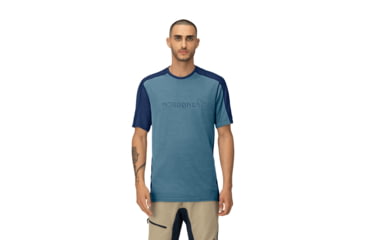 Image of Norrona Falketind Equaliser Merino T-Shirt - Mens, Trooper, Medium, 1821-22-8016-M