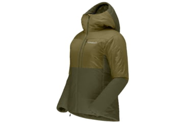 Image of Norrona Falketind Thermo Hooded Jacket - Womens, Olive Drab/Olive Night, Small, 1857-22 3908 S