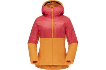 Image of Norrona Falketind Thermo60 Hood - Womens, Orange Popsicle/Honeysuckle, Medium, 7042698454522