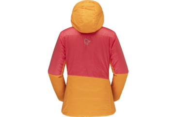 Image of Norrona Falketind Thermo60 Hood - Womens, Orange Popsicle/Honeysuckle, Medium, 7042698454522