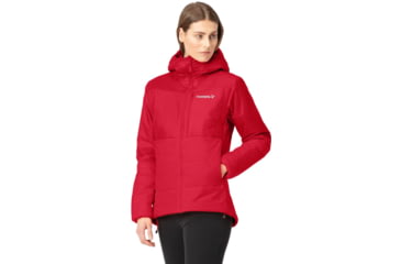 Image of Norrona Falketind Thermo60 Hood - Womens, True Red, Large, 7042698463586