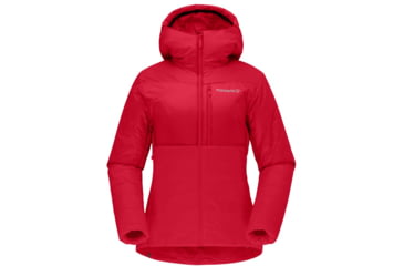 Image of Norrona Falketind Thermo60 Hood - Womens, True Red, Large, 7042698463586