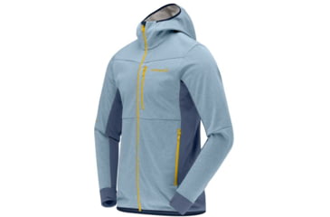 Image of Norrona Falketind Warm Octa Hooded Jacket - Mens, Blue Fog/Vintage Indigo, Small, 1815-22 6634 S