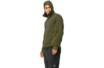 Image of Norrona Falketind Warm Octa Hooded Jacket - Mens, Olive Night/Olive Drab, Small, 1815-22 3304 S