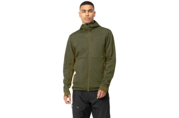 Image of Norrona Falketind Warm Octa Hooded Jacket - Mens, Olive Night/Olive Drab, Small, 1815-22 3304 S