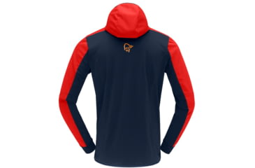 Image of Norrona Falketind Warm2 Octa Hood - Mens, Arednalin/Indigo Night, Large, 7042698452320