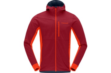 Image of Norrona Falketind Warm2 Octa Hooded Jacket - Mens, Arednalin/Rhubarb, Medium, 1815-22-5646-M