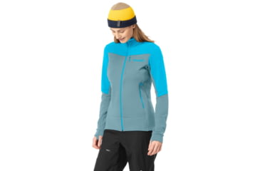 Image of Norrona Falketind Warmwool2 Stretch Jacket - Womens, Aquarius/Tourmaline, Large, 7042698457844