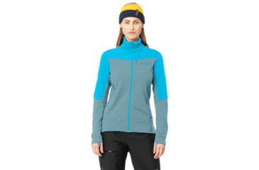 Image of Norrona Falketind Warmwool2 Stretch Jacket - Womens, Aquarius/Tourmaline, Large, 7042698457844