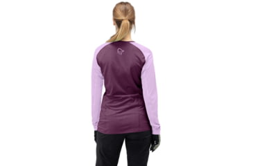 Image of Norrona Fjora Equaliser Lightweight Long Sleeve Shirt - Womens, Dark Purple/Violet Tulle, Small, 7042698472007