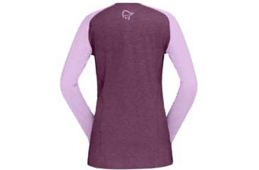 Image of Norrona Fjora Equaliser Lightweight Long Sleeve Shirt - Womens, Dark Purple/Violet Tulle, Small, 7042698472007