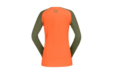 Image of Norrona Fjora Equaliser Lightweight Long Sleeve - Womens, Orange Alert, Medium, 2228-18-5620-M