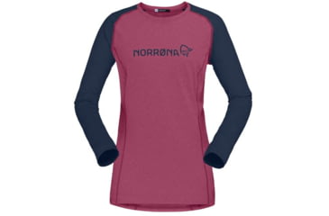 Image of Norrona Fjora Equaliser Lightweight Long Sleeve - Womens, Violet Quartz/Indigo Night, Extra Small, 2228-18 6746 XS