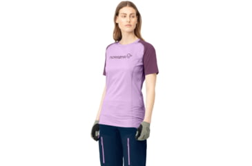 Image of Norrona Fjora Equaliser Lightweight T-Shirt - Womens, Dark Purple/Violet Tulle, Extra Small, 7042698465054