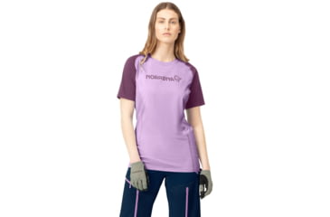 Image of Norrona Fjora Equaliser Lightweight T-Shirt - Womens, Dark Purple/Violet Tulle, Extra Small, 7042698465054