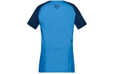 Image of Norrona Fjora Equaliser Lightweight T-Shirt - Womens, Indigo Night/Campanula, Large, 7042698437419