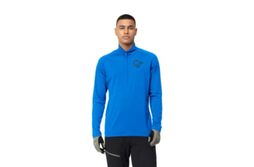 Image of Norrona Fjora Equaliser Long Sleeve Zip Top - Mens, Skydiver, Large, 2214-21-2336-L
