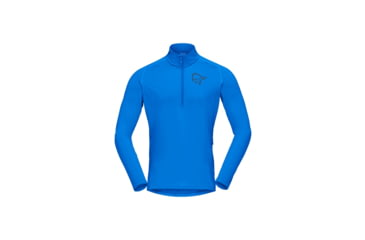 Image of Norrona Fjora Equaliser Long Sleeve Zip Top - Mens, Skydiver, Large, 2214-21-2336-L