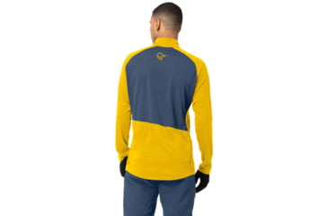 Image of Norrona Fjora Equaliser Zip Top Long Sleeve - Mens, Sulphur/Vintage Indigo, Extra Large, 2214-21 5012 XL