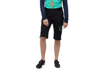 Image of Norrona Fjora Flex Heavy Duty Shorts - Women's, Caviar Black/Castor Grey, Medium, 2221-21 7720 M