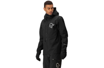 Image of Norrona Fjora Gore-Tex Pro Jacket - Mens, Caviar Black Black, Small, 2205-23 7718 S