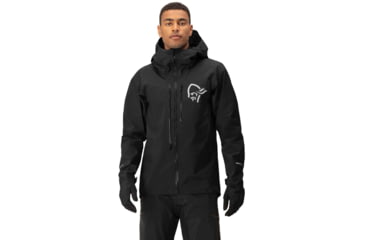 Image of Norrona Fjora Gore-Tex Pro Jacket - Mens, Caviar Black Black, Small, 2205-23 7718 S