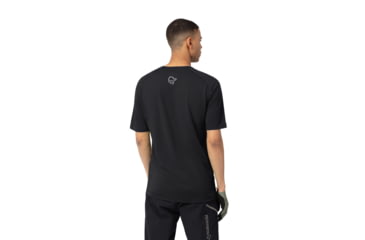 Image of Norrona Fjora Wool T-Shirt - Mens, Caviar, Small, 2224-21-7718-S