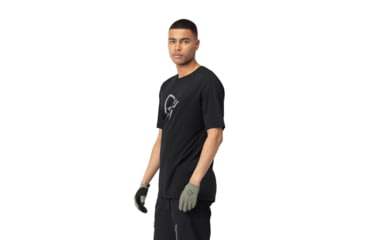 Image of Norrona Fjora Wool T-Shirt - Mens, Caviar, Small, 2224-21-7718-S