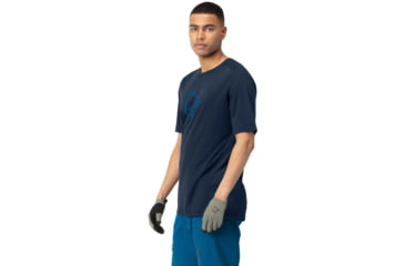 Image of Norrona Fjora Wool T-Shirt - Mens, Indigo Night/Mykonos Blue, Extra Large, 2224-21 2379 XL