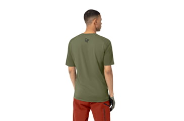 Image of Norrona Fjora Wool T-Shirt - Mens, Olive Night, Medium, 2224-21-3301-M