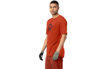 Image of Norrona Fjora Wool T-Shirt - Mens, Rooibos Tea/Indigo Night, Medium, 2224-21 5511 M