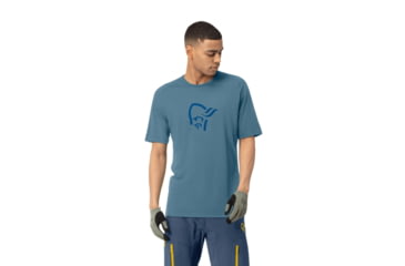 Image of Norrona Fjora Wool T-Shirt - Mens, Trooper, Large, 2224-21-8016-L