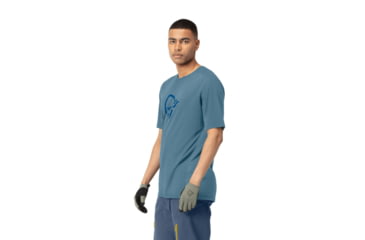 Image of Norrona Fjora Wool T-Shirt - Mens, Trooper, Large, 2224-21-8016-L