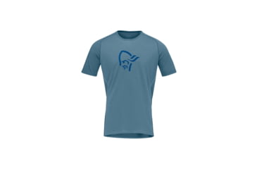 Image of Norrona Fjora Wool T-Shirt - Mens, Trooper, Large, 2224-21-8016-L
