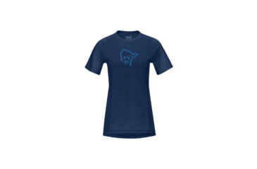 Image of Norrona Fjora Wool T-Shirt - Womens, Indigo Night/Infinity, Extra Small, 2225-21-2203-XS