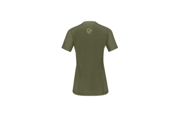 Image of Norrona Fjora Wool T-Shirt - Womens, Olive Night, Medium, 2225-21-3301-M