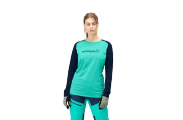 Image of Norrona Fjr Equaliser Lightweight Long Sleeve Shirt - Womens, Arcadia/Indigo Night, Extra Small, 7042698437747