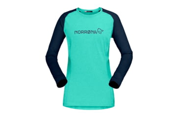 Image of Norrona Fjr Equaliser Lightweight Long Sleeve Shirt - Womens, Arcadia/Indigo Night, Extra Small, 7042698437747