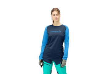 Image of Norrona Fjr Equaliser Lightweight Long Sleeve Shirt - Womens, Indigo Night/Campanula, Medium, 7042698437761