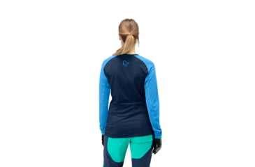 Image of Norrona Fjr Equaliser Lightweight Long Sleeve Shirt - Womens, Indigo Night/Campanula, Medium, 7042698437761