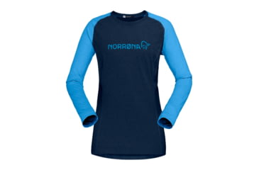 Image of Norrona Fjr Equaliser Lightweight Long Sleeve Shirt - Womens, Indigo Night/Campanula, Medium, 7042698437761