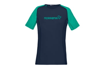 Image of Norrona Fjr Equaliser Lightweight T-Shirt - Womens, Arcadia/Indigo Night, Extra Small, 7042698437402