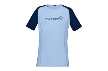 Image of Norrona Fjr Equaliser Lightweight T-Shirt - Womens, Serenity/Indigo Night, Extra Small, 7042698398185