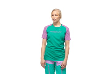 Image of Norrona Fjr Equaliser Lightweight T-Shirt - Womens, Violet Tuille/Arcadia, Small, 7042698437471