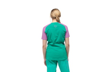 Image of Norrona Fjr Equaliser Lightweight T-Shirt - Womens, Violet Tuille/Arcadia, Small, 7042698437471